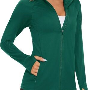 MAGCOMSEN Women's UPF 50+ Lightweight Athletic Jacket
